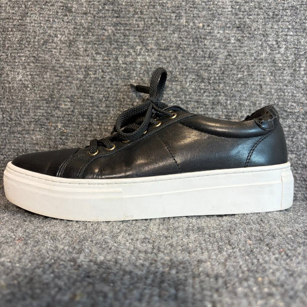 Vagabond Zoe Black Leather Platform Sneaker Chunky Sole Lace Up US 8 EU 36